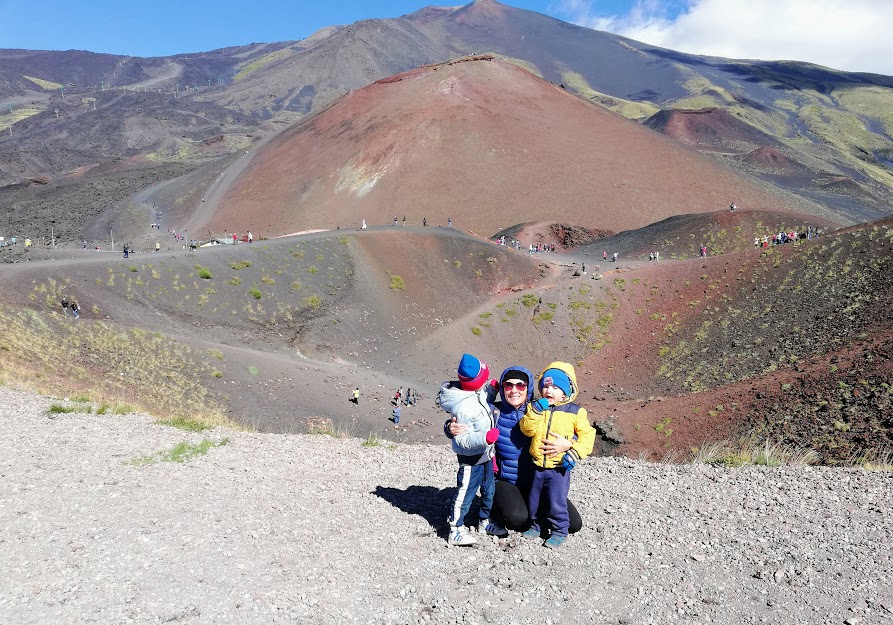 etna con bambini