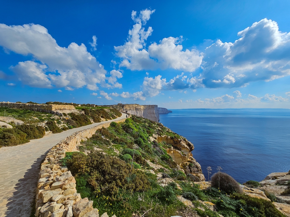 cliffs in gozo
