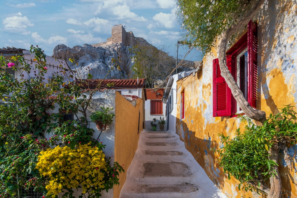 callejuela Plaka Atenas